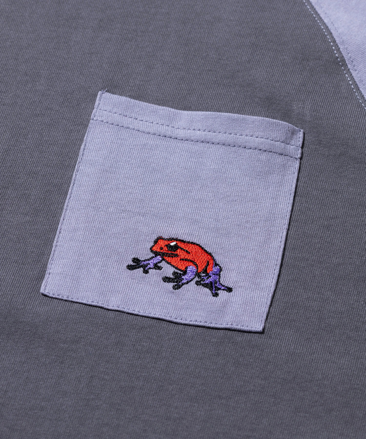 go slow caravan(ゴースローキャラバン) |USA/C 色々PKT刺繍 8分袖 BB TEE (MENS)