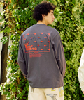 go slow caravan(ゴースローキャラバン) |USA/C スクエアLOGOバックプリントロングスリーブ TEE (MENS)