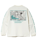 go slow caravan(ゴースローキャラバン) |USA/C スクエアLOGOバックプリントロングスリーブ TEE (MENS)