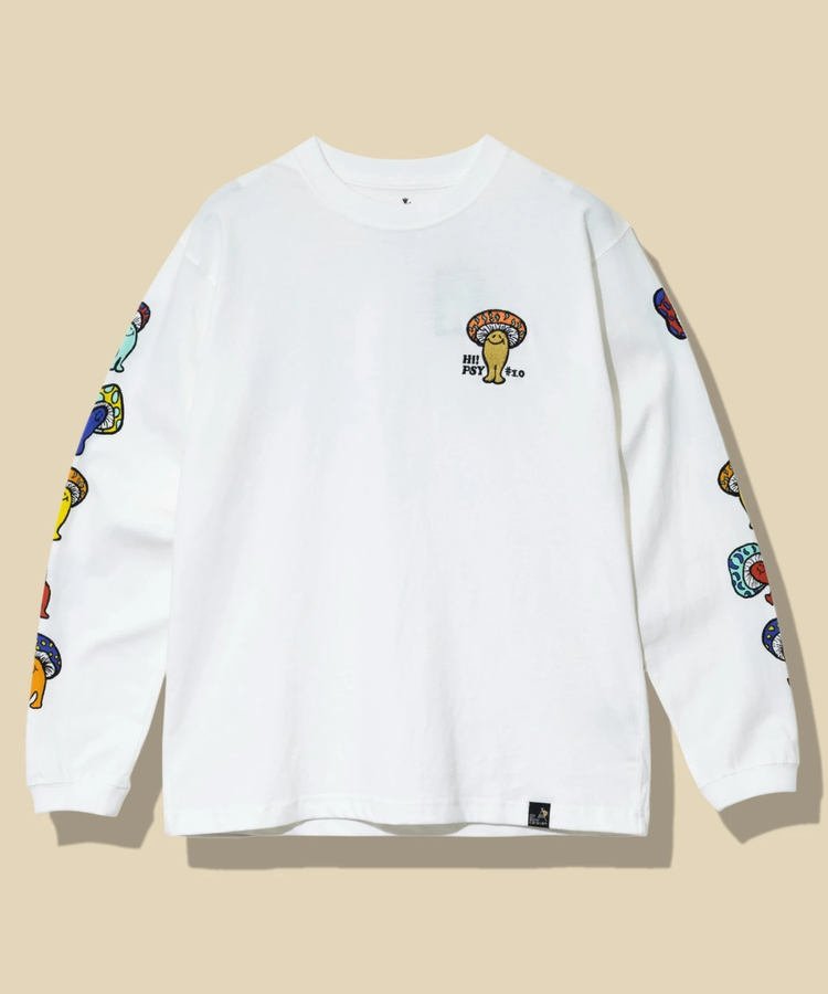 go slow caravan(ゴースローキャラバン) |USA/C Hi!PSY!キノコ ロングスリーブ TEE (MENS)