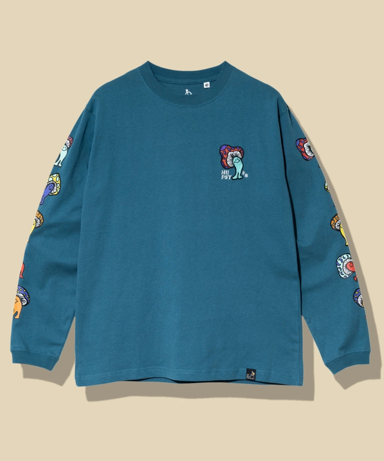 go slow caravan(ゴースローキャラバン) |USA/C Hi!PSY!キノコ ロングスリーブ TEE (MENS)