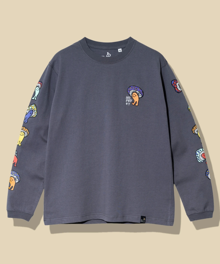 go slow caravan(ゴースローキャラバン) |USA/C Hi!PSY!キノコ ロングスリーブ TEE (MENS)