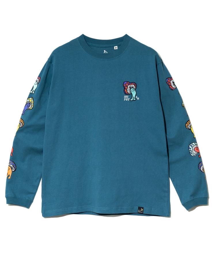 go slow caravan(ゴースローキャラバン) |USA/C Hi!PSY!キノコ ロングスリーブ TEE (MENS)