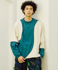 go slow caravan(ゴースローキャラバン) |USA/C カットオフ歪み切替ロングスリーブ TEE (MENS)