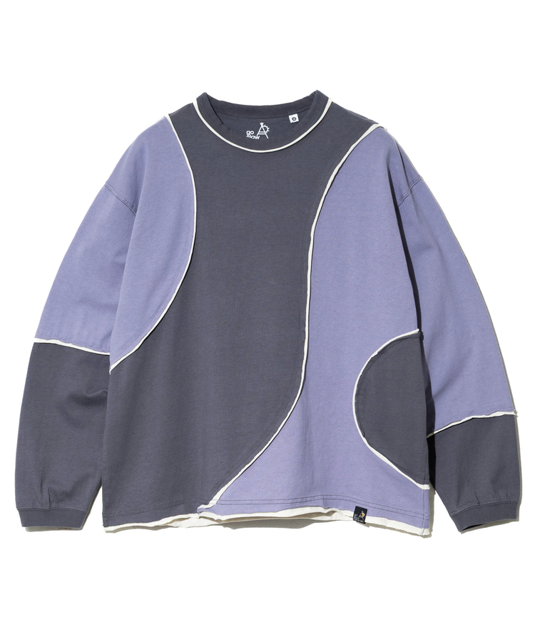 go slow caravan(ゴースローキャラバン) |USA/C カットオフ歪み切替ロングスリーブ TEE (MENS)