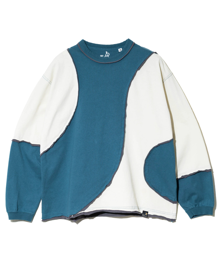 go slow caravan(ゴースローキャラバン) |USA/C カットオフ歪み切替ロングスリーブ TEE (MENS)
