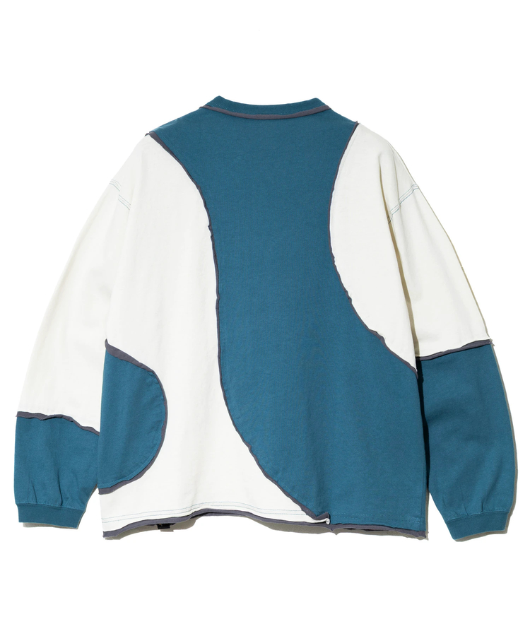 go slow caravan(ゴースローキャラバン) |USA/C カットオフ歪み切替ロングスリーブ TEE (MENS)