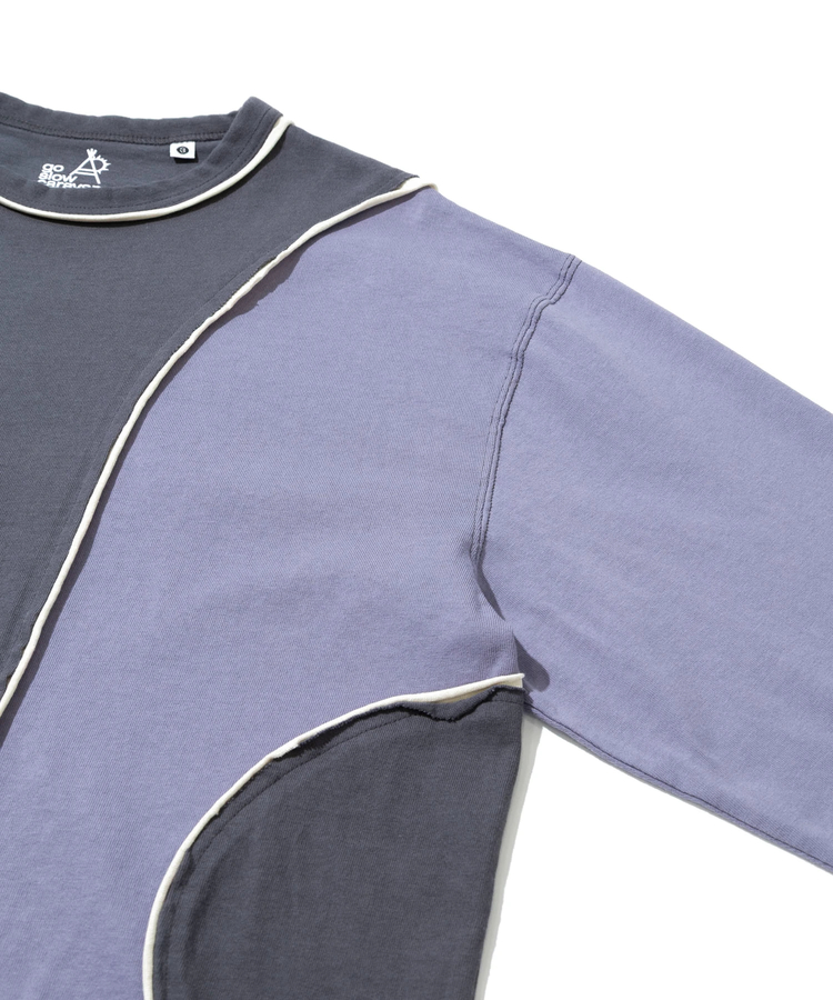 go slow caravan(ゴースローキャラバン) |USA/C カットオフ歪み切替ロングスリーブ TEE (MENS)