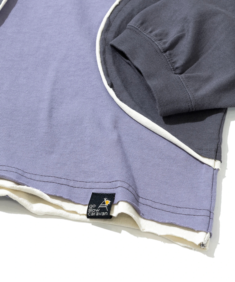 go slow caravan(ゴースローキャラバン) |USA/C カットオフ歪み切替ロングスリーブ TEE (MENS)