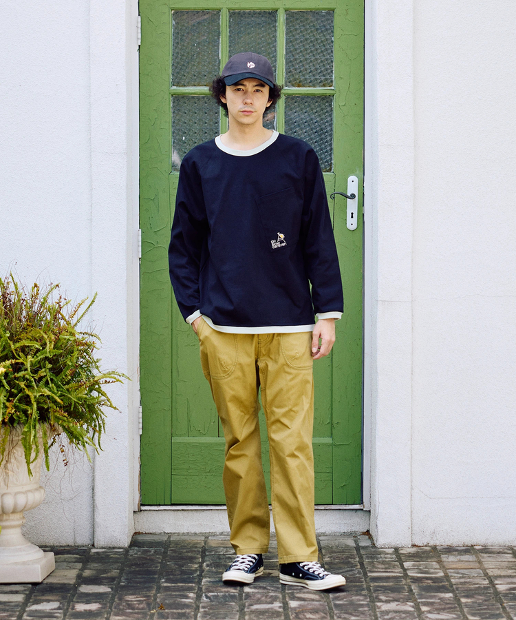 go slow caravan(ゴースローキャラバン) |超ヘビーUSA/C トリムゆったりラグラン LS TEE (MENS)