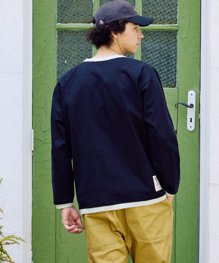 go slow caravan(ゴースローキャラバン) |超ヘビーUSA/C トリムゆったりラグラン LS TEE (MENS)