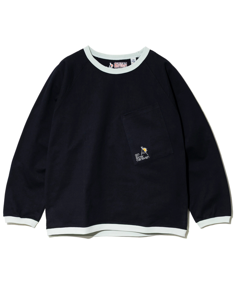 go slow caravan(ゴースローキャラバン) |超ヘビーUSA/C トリムゆったりラグラン LS TEE (MENS)
