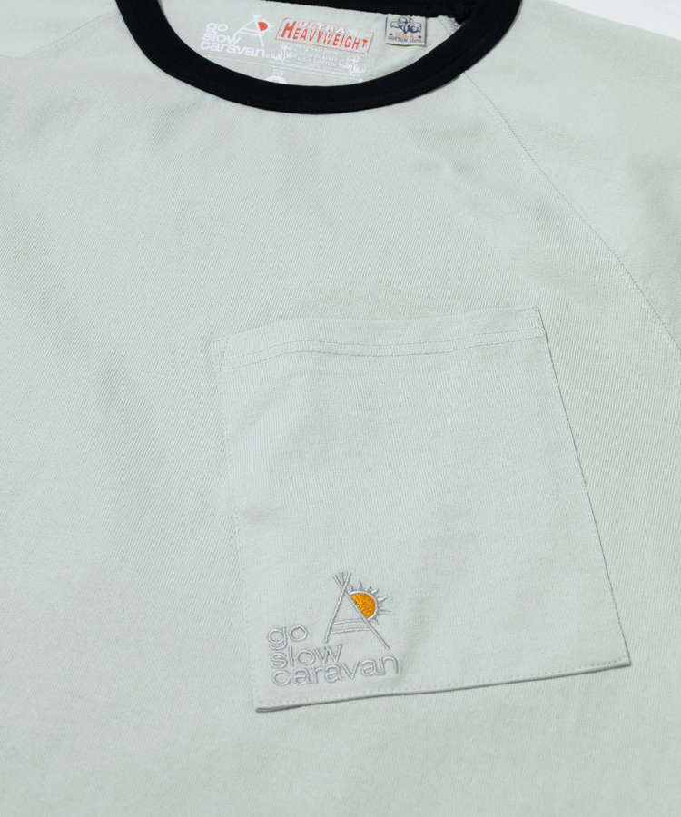 go slow caravan(ゴースローキャラバン) |超ヘビーUSA/C トリムゆったりラグラン LS TEE (MENS)