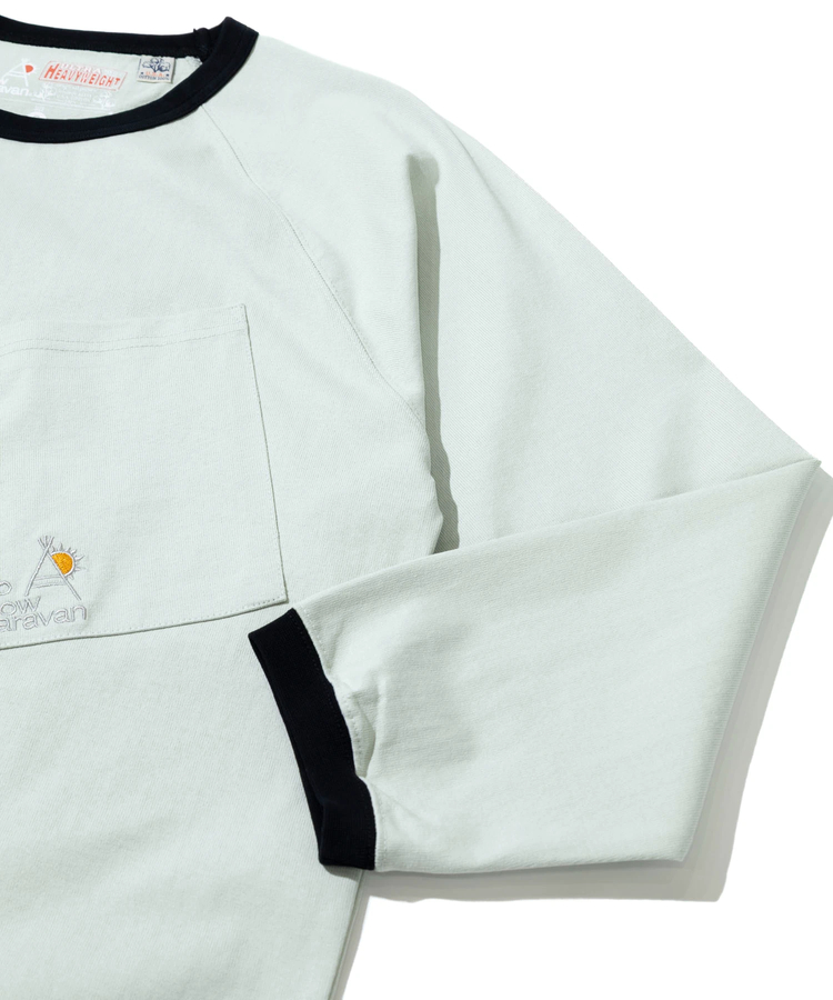 go slow caravan(ゴースローキャラバン) |超ヘビーUSA/C トリムゆったりラグラン LS TEE (MENS)
