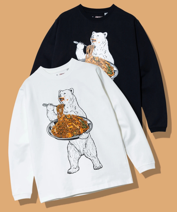 go slow caravan(ゴースローキャラバン) |超ヘビーUSA/C ナポリタンクマ ロングスリーブ TEE (MENS/WOMENS)