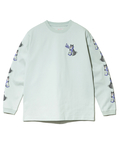 go slow caravan(ゴースローキャラバン) |超ヘビーUSA/C 柴犬と晩酌 ロングスリーブTEE (MENS/WOMENS)