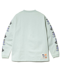 go slow caravan(ゴースローキャラバン) |超ヘビーUSA/C 柴犬と晩酌 ロングスリーブTEE (MENS/WOMENS)