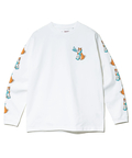 go slow caravan(ゴースローキャラバン) |超ヘビーUSA/C 柴犬と晩酌 ロングスリーブTEE (MENS/WOMENS)