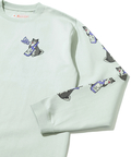 go slow caravan(ゴースローキャラバン) |超ヘビーUSA/C 柴犬と晩酌 ロングスリーブTEE (MENS/WOMENS)