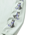go slow caravan(ゴースローキャラバン) |超ヘビーUSA/C 柴犬と晩酌 ロングスリーブTEE (MENS/WOMENS)