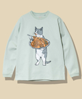go slow caravan(ゴースローキャラバン) |超ヘビーUSA/C ナポリタン猫 ロングスリーブ TEE (MENS/WOMENS)