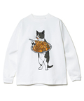 go slow caravan(ゴースローキャラバン) |超ヘビーUSA/C ナポリタン猫 ロングスリーブ TEE (MENS/WOMENS)