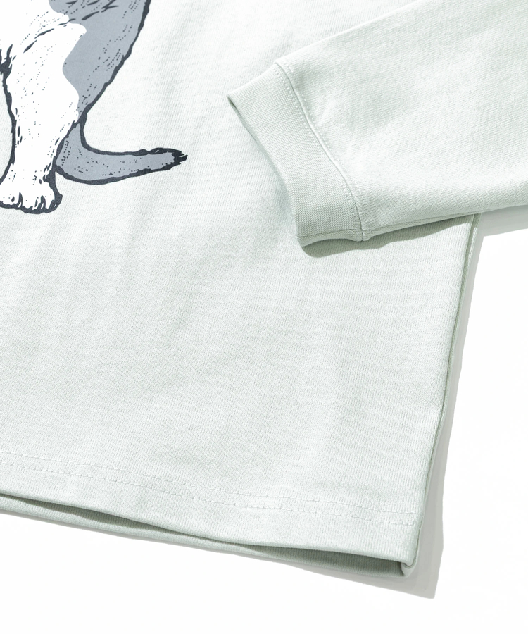 go slow caravan(ゴースローキャラバン) |超ヘビーUSA/C ナポリタン猫 ロングスリーブ TEE (MENS/WOMENS)