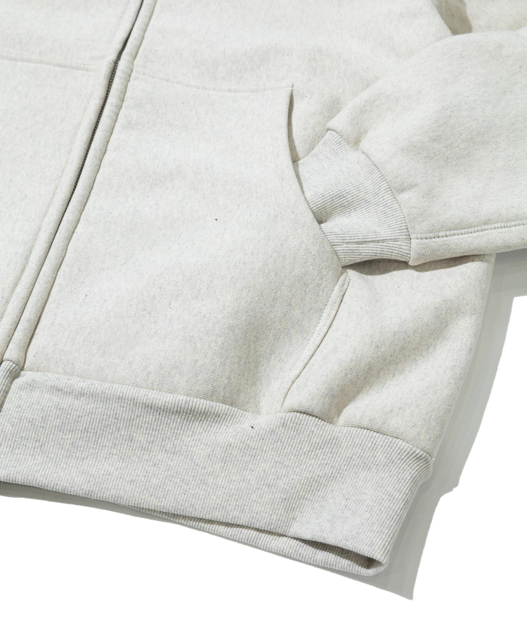 go slow caravan(ゴースローキャラバン) |ヘビースウェットx裏ワッフル スクエアクマ ZIPパーカー (MENS)