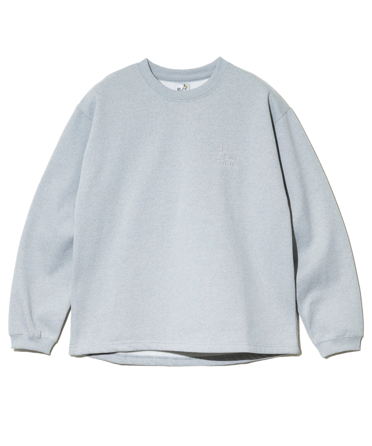 go slow caravan(ゴースローキャラバン) |eco lead 裏起毛 GSC LOGO ラウンドクルーネック (MENS)