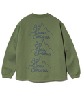 go slow caravan(ゴースローキャラバン) |eco lead 裏起毛 GSC LOGO ラウンドクルーネック (MENS)