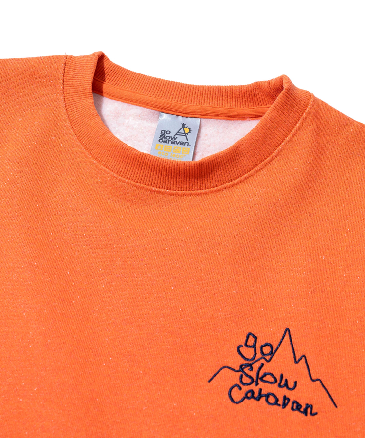 go slow caravan(ゴースローキャラバン) |eco lead 裏起毛 GSC LOGO ラウンドクルーネック (MENS)