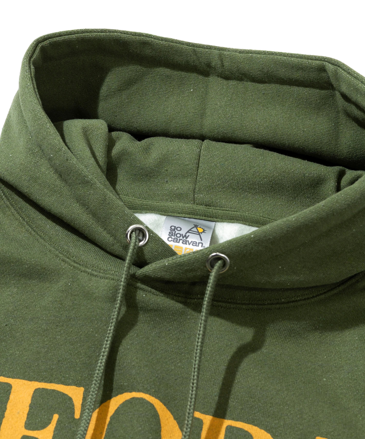 go slow caravan(ゴースローキャラバン) |eco lead 裏起毛 色々プリント刺繍フーディー (MENS)