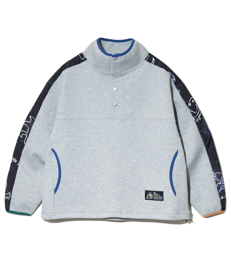 go slow caravan(ゴースローキャラバン) |セパレート中綿キルティングスタンドカラーダンボールニットプルオーバー (MENS/WOMENS)