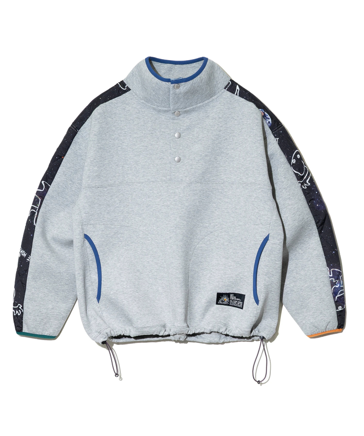 go slow caravan(ゴースローキャラバン) |セパレート中綿キルティングスタンドカラーダンボールニットプルオーバー (MENS/WOMENS)