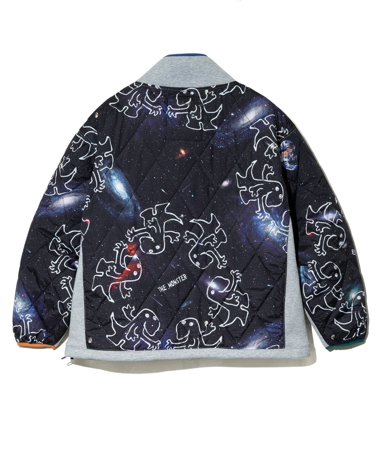 go slow caravan(ゴースローキャラバン) |セパレート中綿キルティングスタンドカラーダンボールニットプルオーバー (MENS/WOMENS)