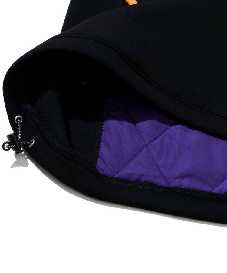 go slow caravan(ゴースローキャラバン) |セパレート中綿キルティングスタンドカラーダンボールニットプルオーバー (MENS/WOMENS)