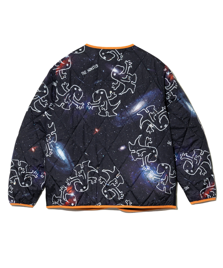 go slow caravan(ゴースローキャラバン) |セパレート中綿キルティングスタンドカラーダンボールニットカーディガン (MENS/WOMENS)