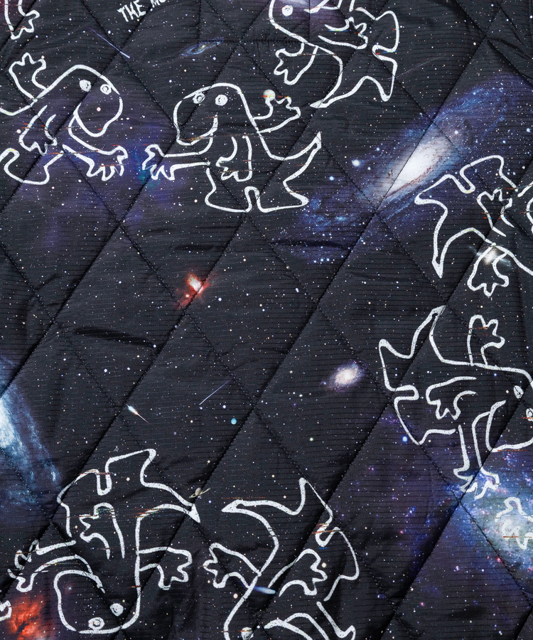 go slow caravan(ゴースローキャラバン) |セパレート中綿キルティングスタンドカラーダンボールニットカーディガン (MENS/WOMENS)