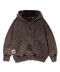 go slow caravan(ゴースローキャラバン) |MIX FAB ルーズスウェットZIPパーカー HARD PIGMENT DYE (MENS)