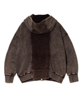 go slow caravan(ゴースローキャラバン) |MIX FAB ルーズスウェットZIPパーカー HARD PIGMENT DYE (MENS)
