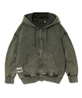 go slow caravan(ゴースローキャラバン) |MIX FAB ルーズスウェットZIPパーカー HARD PIGMENT DYE (MENS)