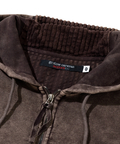 go slow caravan(ゴースローキャラバン) |MIX FAB ルーズスウェットZIPパーカー HARD PIGMENT DYE (MENS)