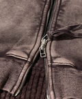 go slow caravan(ゴースローキャラバン) |MIX FAB ルーズスウェットZIPパーカー HARD PIGMENT DYE (MENS)