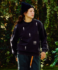 go slow caravan(ゴースローキャラバン) |ほねほね ちょいボロ加工クルーネックスウェット (MENS)