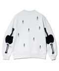 go slow caravan(ゴースローキャラバン) |ほねほね ちょいボロ加工クルーネックスウェット (MENS)