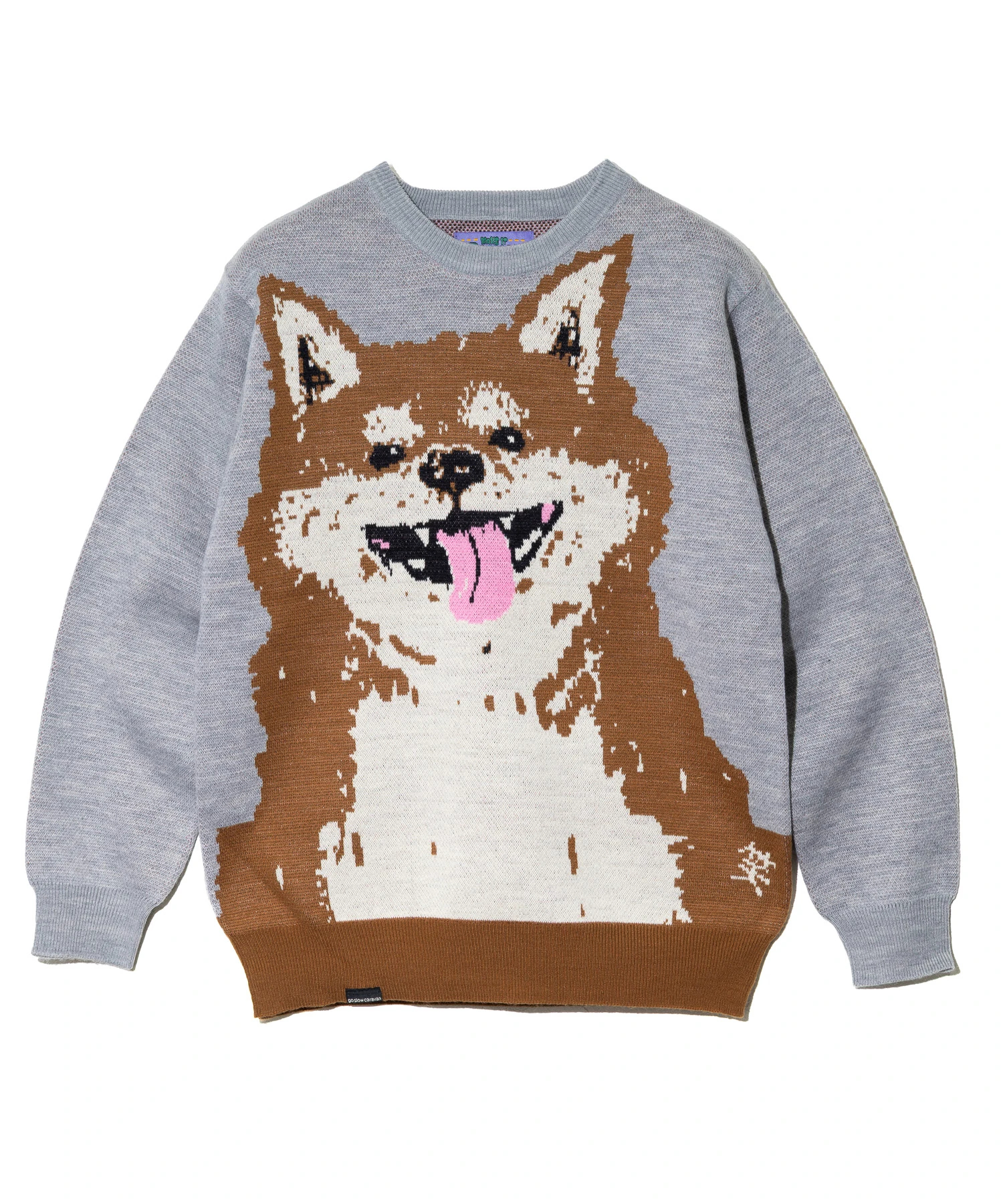 笑う柴犬 IMPACT ジャガードニットセーター (MENS/WOMENS