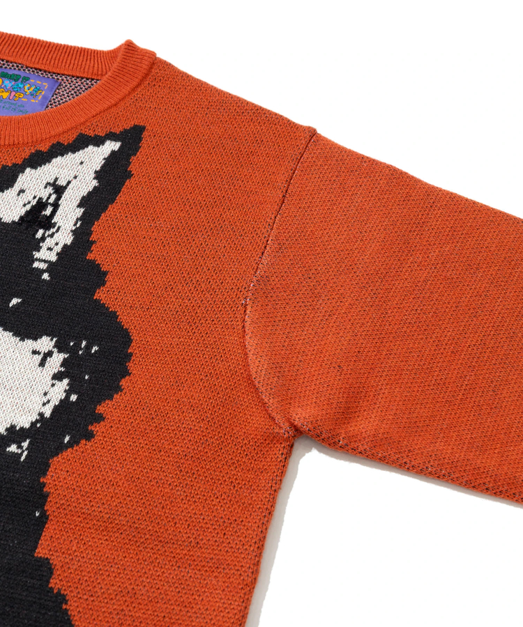 go slow caravan(ゴースローキャラバン) |笑う柴犬 IMPACT ジャガードニットセーター (MENS/WOMENS)