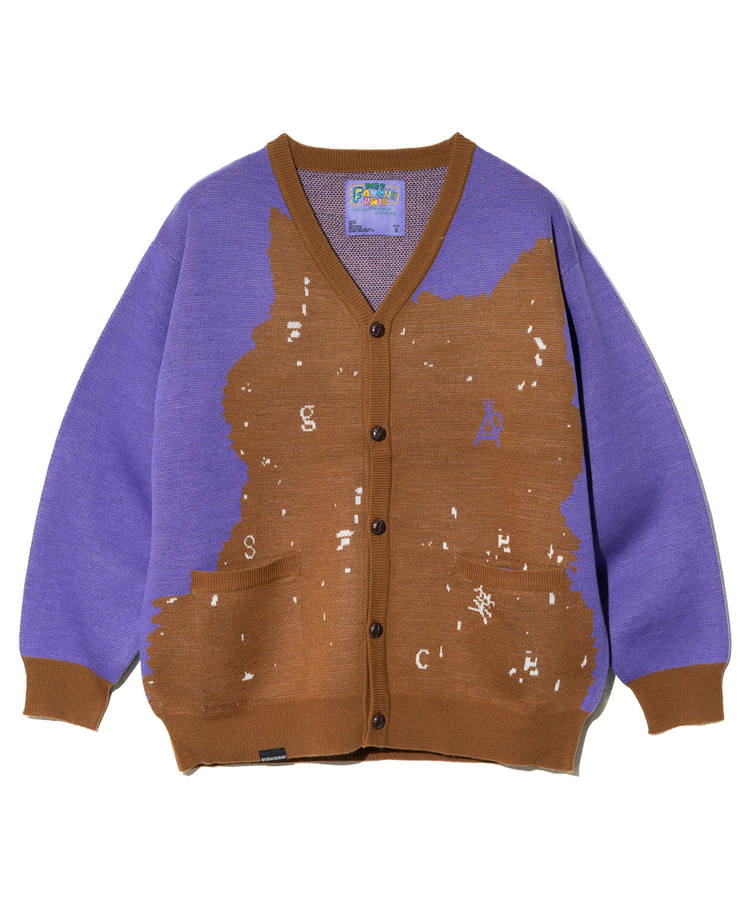 go slow caravan(ゴースローキャラバン) |笑う柴犬 IMPACTジャガードニットカーディガン (MENS/WOMENS)