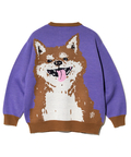 go slow caravan(ゴースローキャラバン) |笑う柴犬 IMPACTジャガードニットカーディガン (MENS/WOMENS)