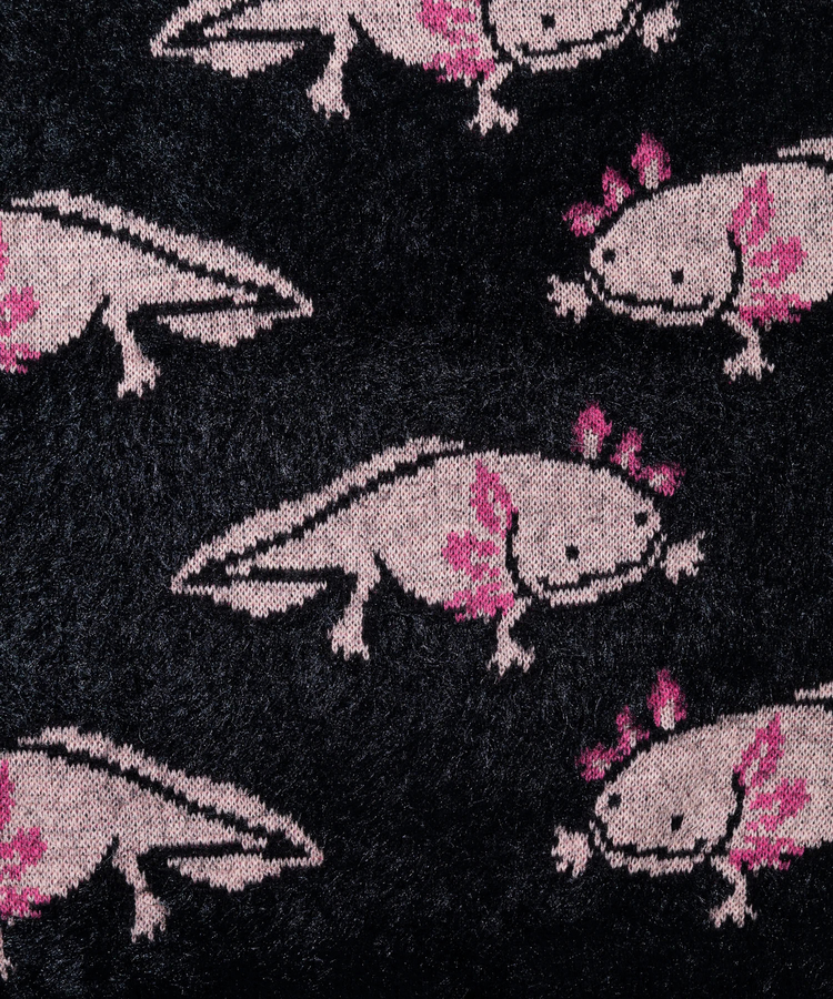 go slow caravan(ゴースローキャラバン) |ウーパールーパーシャギー MIX ジャガードニットBIGセーター (MENS)